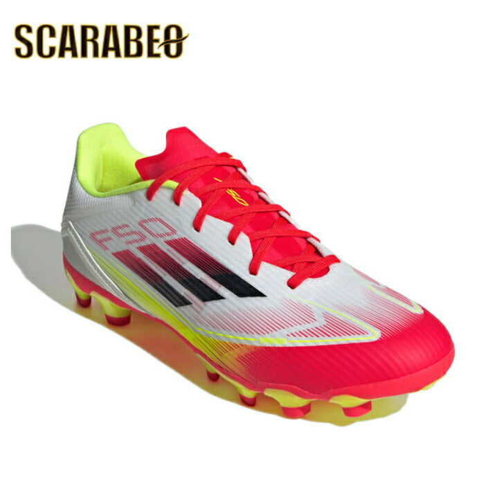 アディダス F50 LEAGUE HG/AG フットウェアホワイト×コアブラック サッカースパイク メンズ レディース 人気 軽量 プレデター コパ X スパイク ie1235