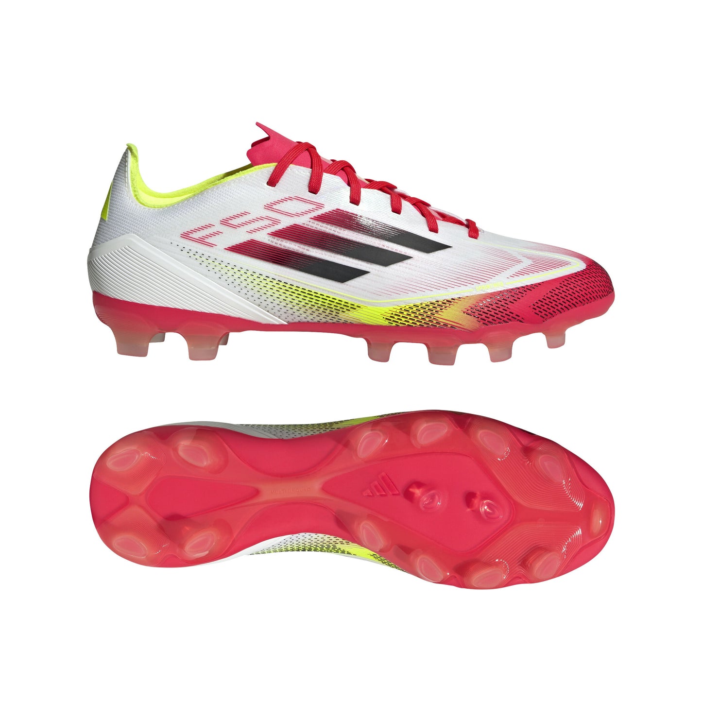 アディダス F50 PRO HG/AG フットウェアホワイト×コアブラック ie1275 サッカースパイク メンズ レディース 人気 軽量 プレデター コパ X スパイク