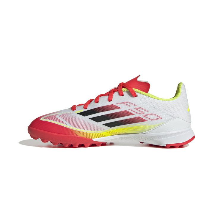 アディダス ジュニア F50 LEAGUE TF フットウェアホワイト×コアブラック ie3753 フットサルシューズ 靴 フットサル スパイク 室内 屋外 軽量 グリップ力 おすすめ 履き心地 人気ランキング 子供用 大人用