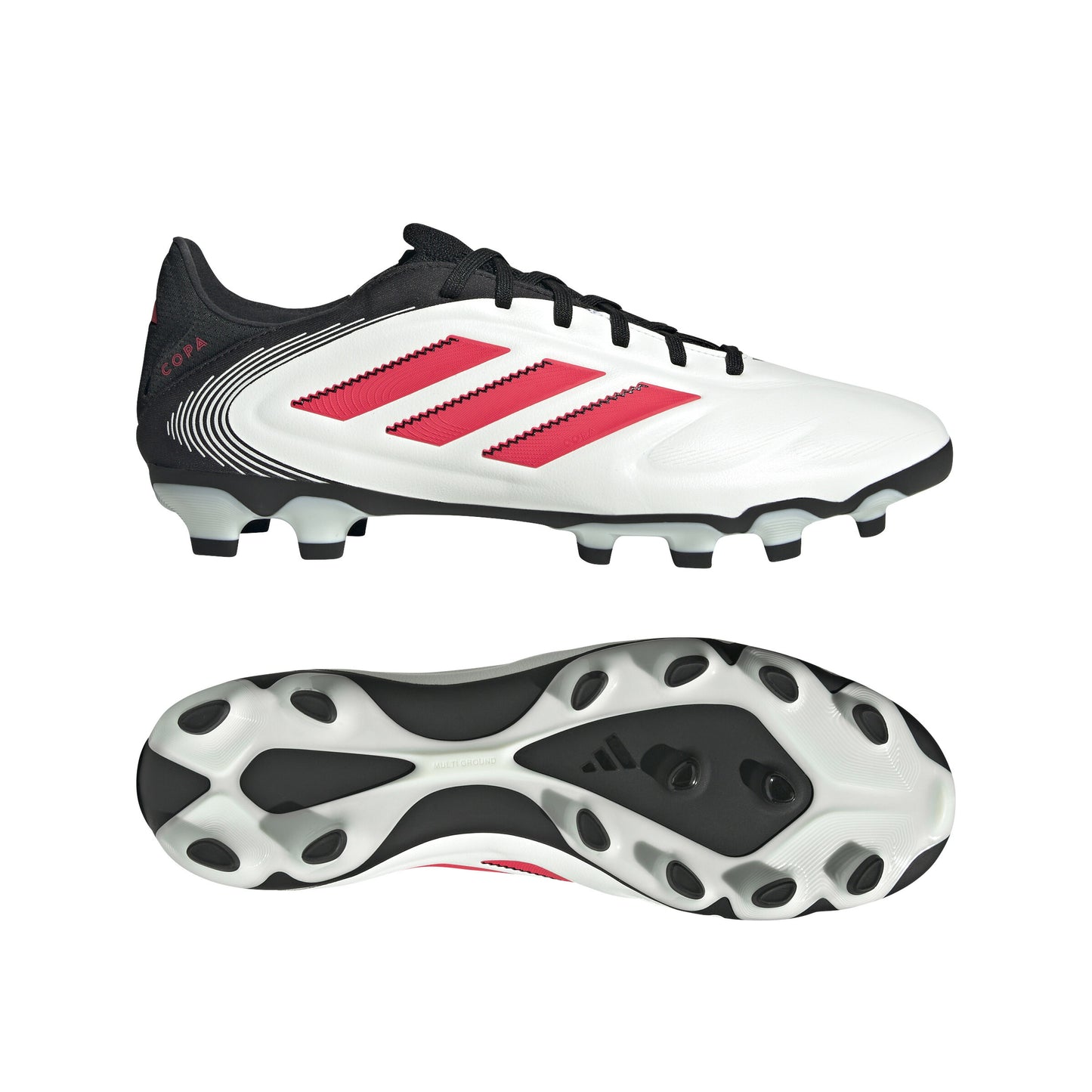 アディダス コパ ピュア 3 PRO HG/AG フットウェアホワイト×ルシッドレッド ie1180 サッカースパイク メンズ レディース 人気 軽量 プレデター コパ X スパイク