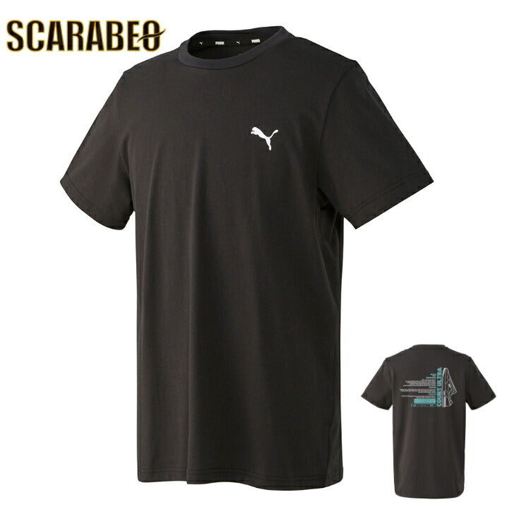 【在庫処分セール】プーマ Tシャツ 半袖 メンズ PTC バックプリント Tシャツ レディース メンズ ブランド ファッション アウトドア 674903-01