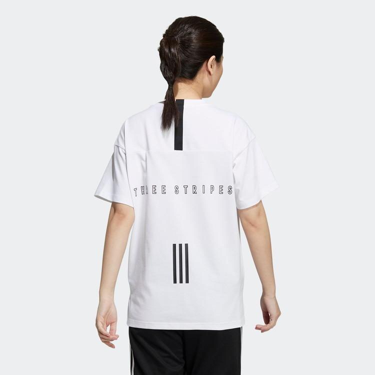 【在庫処分セール】アディダス 半袖 ワーディング ルーズフィット THREE STRIPES Tシャツ レディース メンズ ブランド ファッション アウトドア h2333