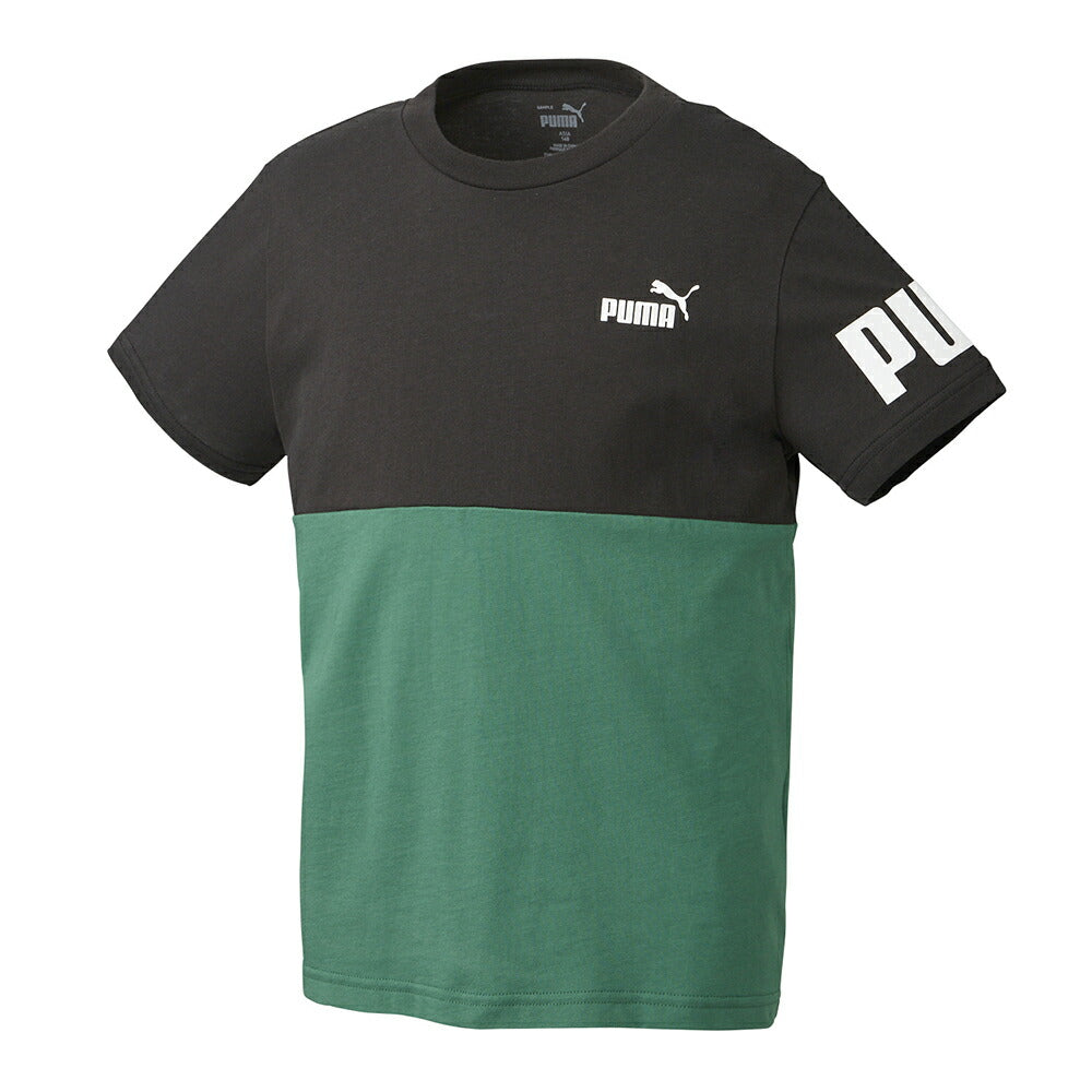 【在庫処分セール】プーマ PUMA キッズ 半袖 Tシャツ キッズ ボーイズ PUMA POWER 675170 プーマアパレル プーマウェア スポーツウェア トレーニングウェア プーマジャケット パーカー Tシャツ レディース メンズ ブランド ファッション アウトドア