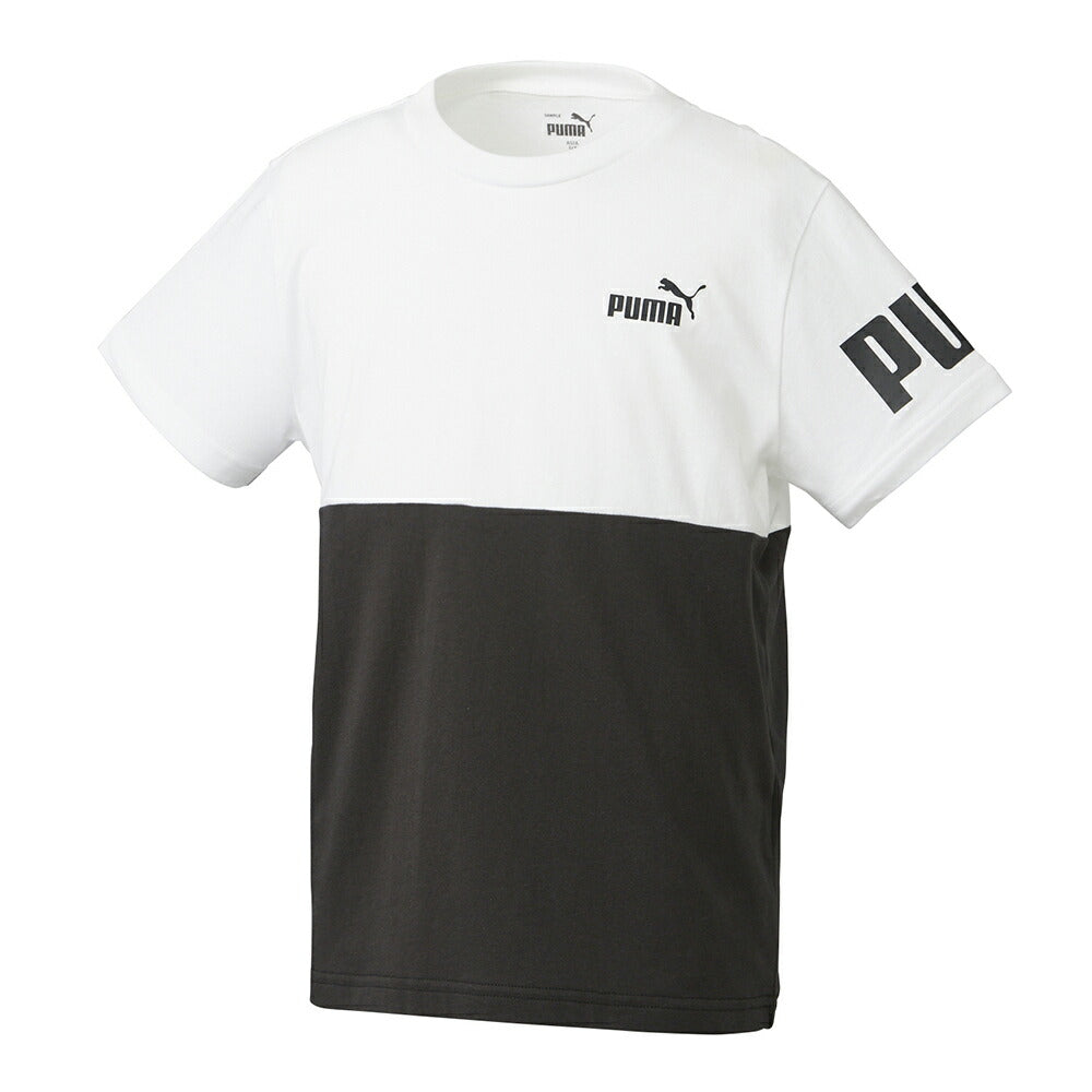 【在庫処分セール】プーマ PUMA キッズ 半袖 Tシャツ キッズ ボーイズ PUMA POWER 675170 プーマアパレル プーマウェア スポーツウェア トレーニングウェア プーマジャケット パーカー Tシャツ レディース メンズ ブランド ファッション アウトドア