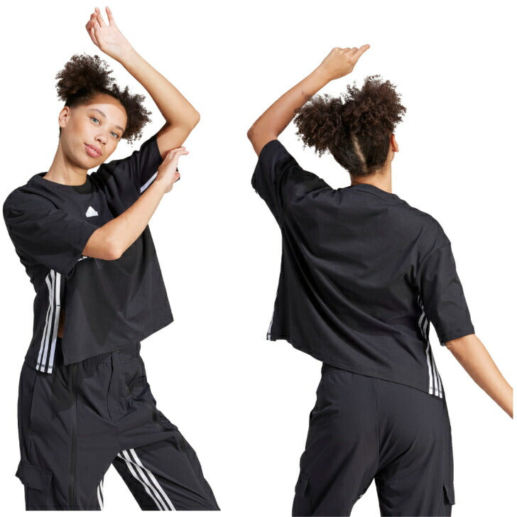 【在庫処分セール】アディダス ダンス コットン 半袖Tシャツ Tシャツ レディース ブランド ファッション アウトドア knr39