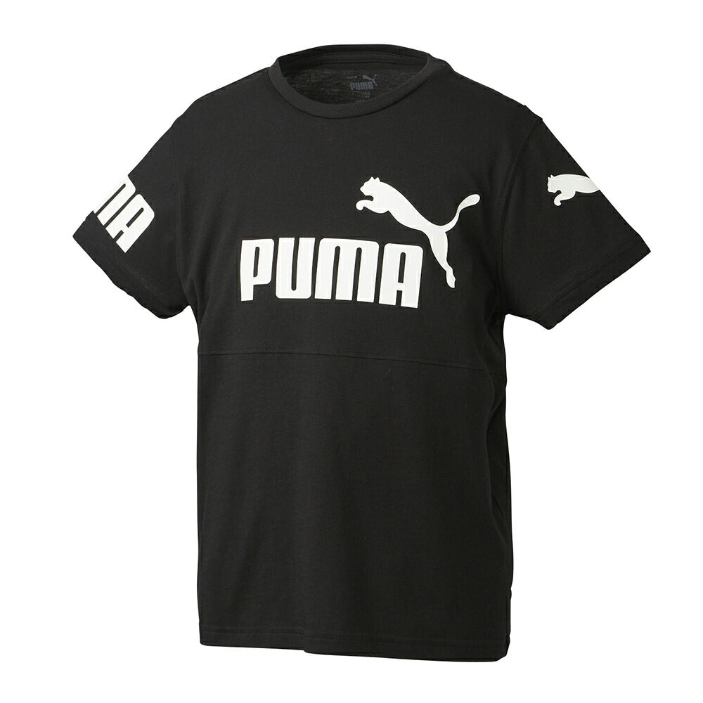 プーマ PUMA Tシャツ 半袖 キッズ ボーイズ PUMA POWER 半袖 Tシャツ 675782 プーマアパレル プーマウェア スポーツウェア トレーニングウェア プーマ キッズ 子供服 ジュニア トレーニング スポーツウェア 子ども ロゴ プリントT 小学生