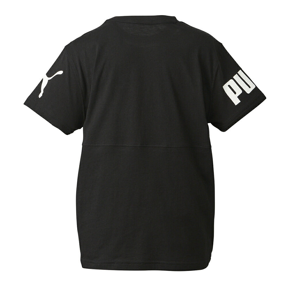 プーマ PUMA Tシャツ 半袖 キッズ ボーイズ PUMA POWER 半袖 Tシャツ 675782 プーマアパレル プーマウェア スポーツウェア トレーニングウェア プーマ キッズ 子供服 ジュニア トレーニング スポーツウェア 子ども ロゴ プリントT 小学生