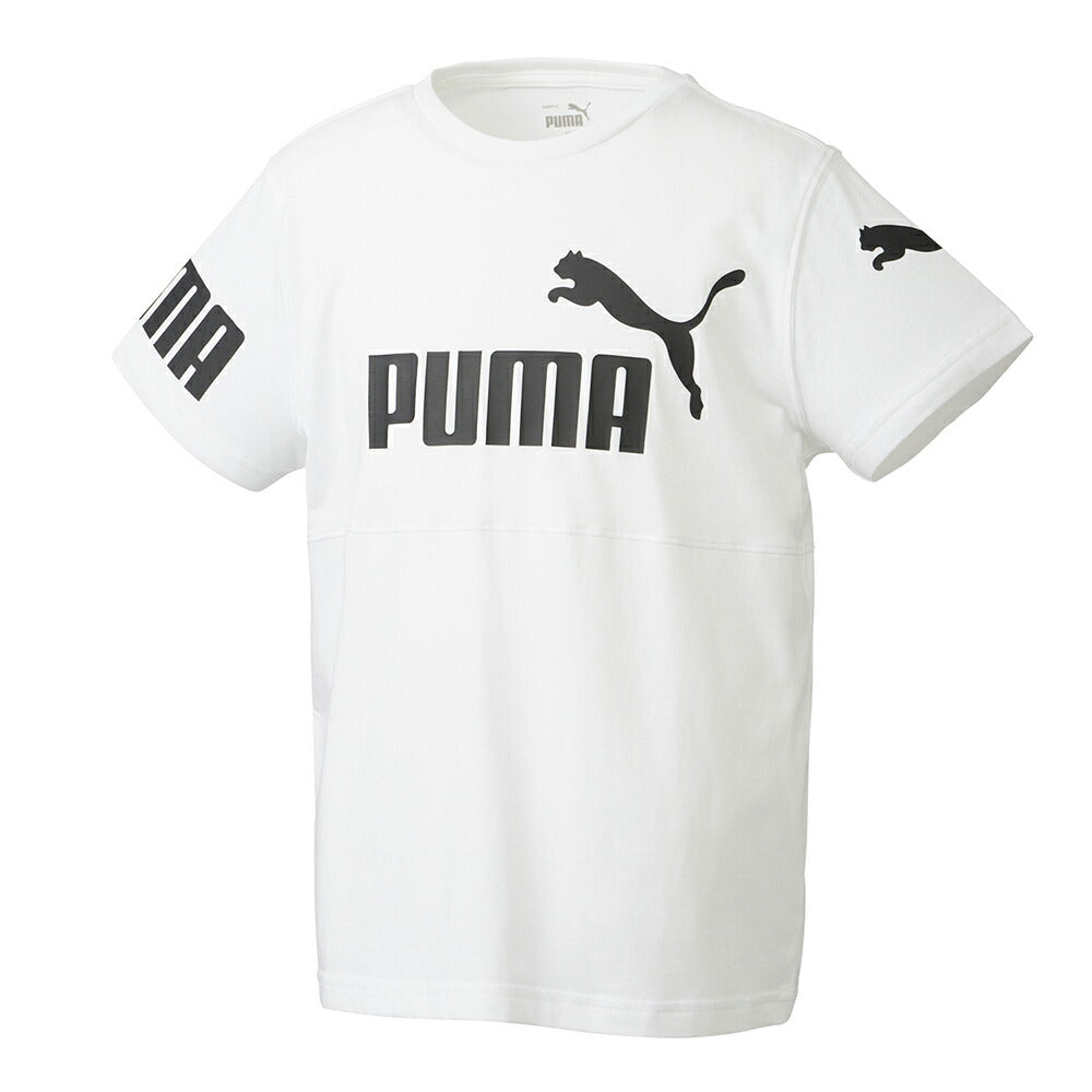 プーマ PUMA Tシャツ 半袖 キッズ ボーイズ PUMA POWER 半袖 Tシャツ 675782 プーマアパレル プーマウェア スポーツウェア トレーニングウェア プーマ キッズ 子供服 ジュニア トレーニング スポーツウェア 子ども ロゴ プリントT 小学生