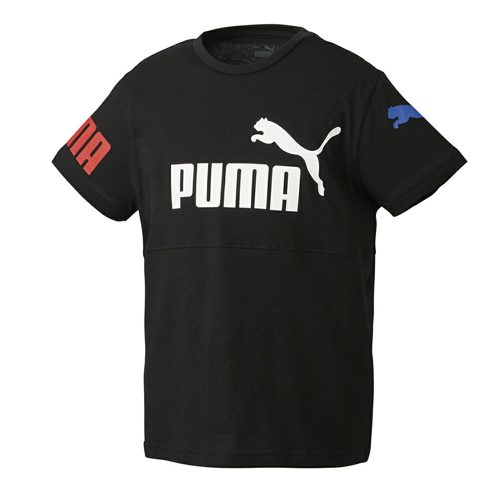 プーマ PUMA Tシャツ 半袖 キッズ ボーイズ PUMA POWER 半袖 Tシャツ 675782 プーマアパレル プーマウェア スポーツウェア トレーニングウェア プーマ キッズ 子供服 ジュニア トレーニング スポーツウェア 子ども ロゴ プリントT 小学生