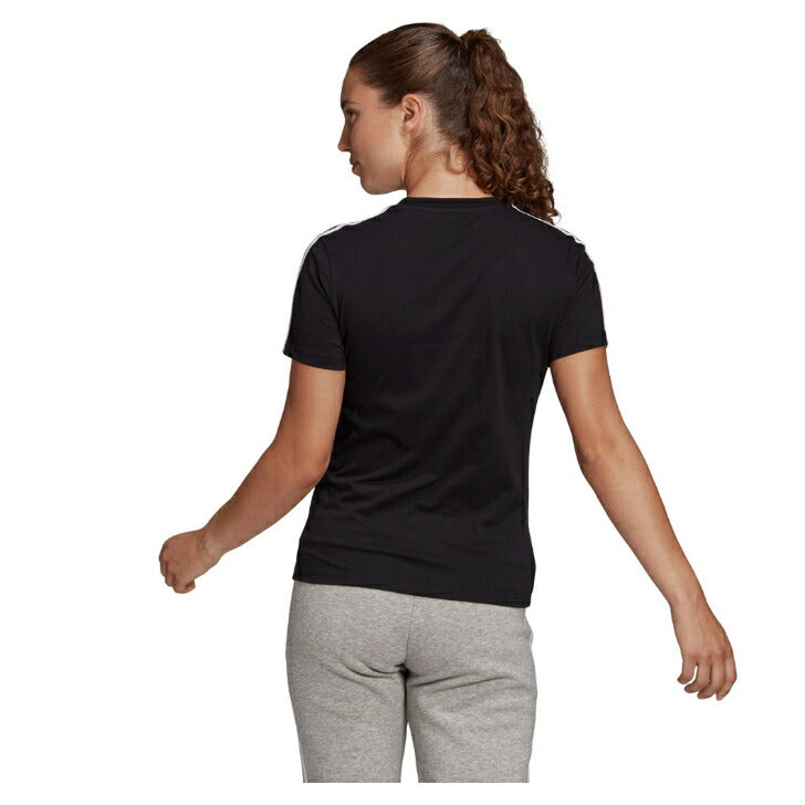 【在庫処分セール】アディダス W ESS 3ストライプス Tシャツ Tシャツ レディース メンズ ブランド ファッション アウトドア 28870-gl0784