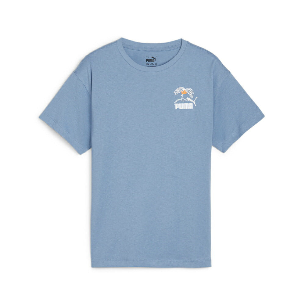 【在庫処分セール】プーマ PUMA ESS+ MID 90s バックプリント Tシャツ ジュニアウェア 681329 サッカー フットサル サッカーウェア 子供 ジュニア 半袖