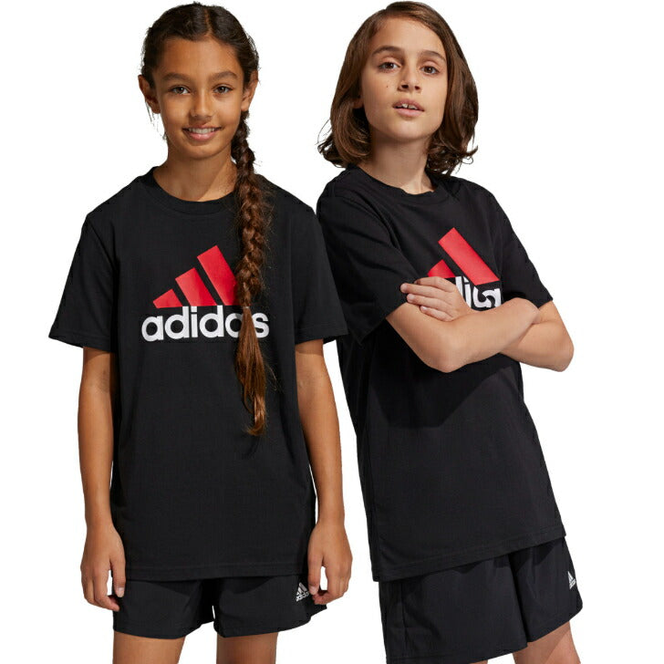 【在庫処分セール】アディダス ジュニア キッズ 子供 半袖 Tシャツ アディダスウェア スポーツウェア トレーニングウェア 子供用 キッズ ジュニアサイズ 赤 黒 青 ピンク グレー 紺 ecn72