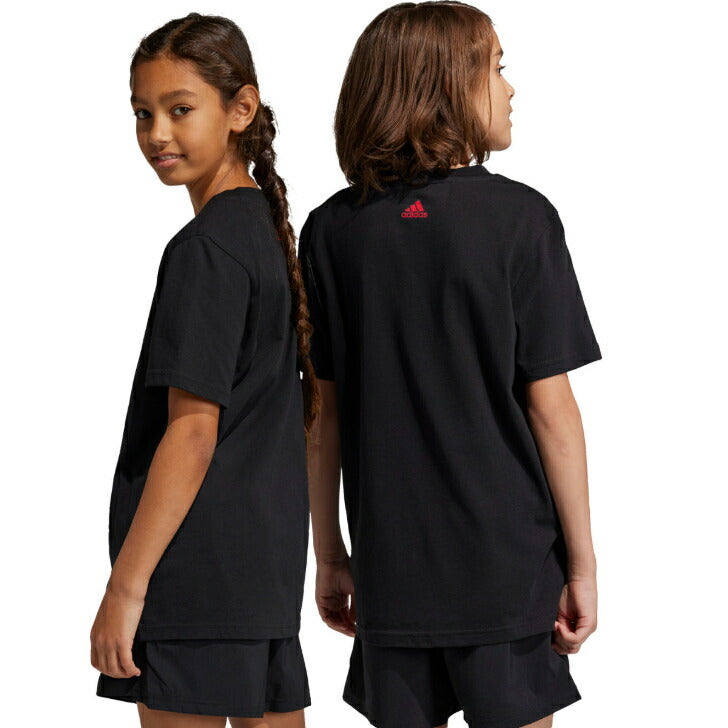 【在庫処分セール】アディダス ジュニア キッズ 子供 半袖 Tシャツ アディダスウェア スポーツウェア トレーニングウェア 子供用 キッズ ジュニアサイズ 赤 黒 青 ピンク グレー 紺 ecn72