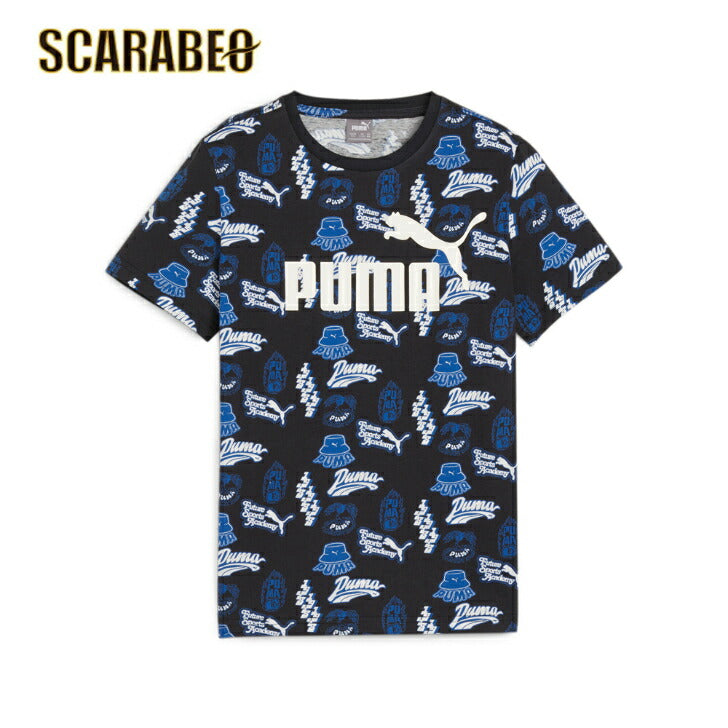 プーマ PUMA Tシャツ 半袖 ESS+ MID 90S AOP Tシャツ 681380 サッカー フットサル サッカーウェア 子供 ジュニア 半袖