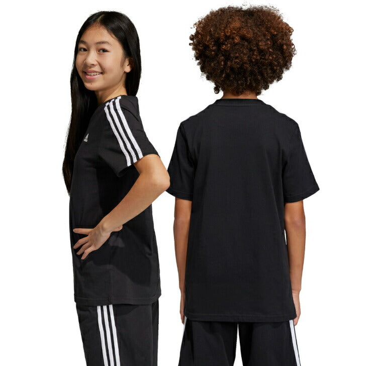 【在庫処分セール】アディダス Tシャツ 半袖 ジュニア エッセンシャルズ スリーストライプス コットン ジュニアサイズ 子供 子供用 キッズ アディダスアパレル アディダスウェア スポーツウェア トレーニングウェア ecn59