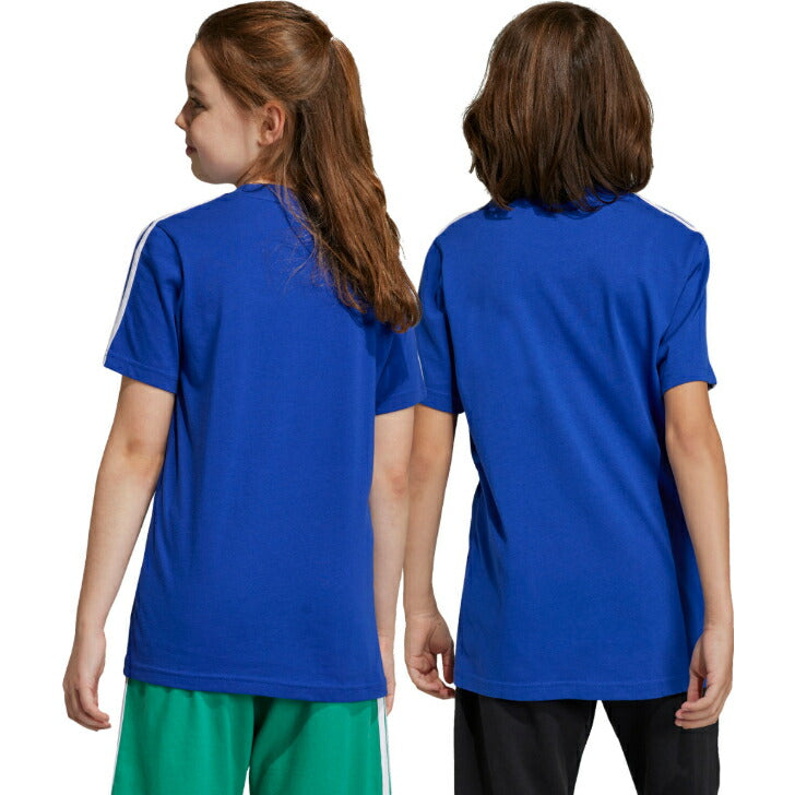 【在庫処分セール】アディダス Tシャツ 半袖 ジュニア エッセンシャルズ スリーストライプス コットン ジュニアサイズ 子供 子供用 キッズ アディダスアパレル アディダスウェア スポーツウェア トレーニングウェア ecn59