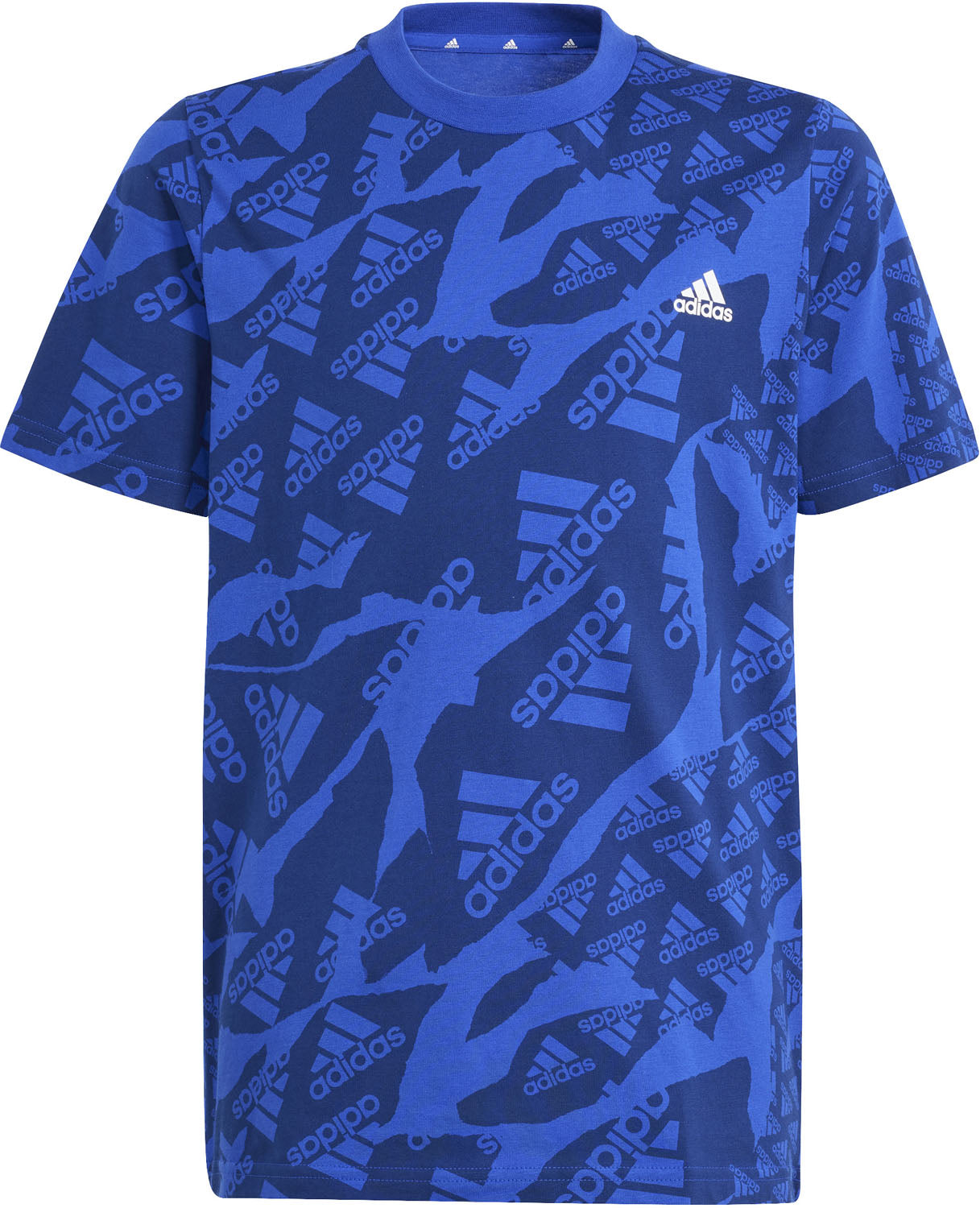 【在庫処分セール】アディダス Tシャツ 半袖 ジュニア エッセンシャルズ 総柄プリント 半袖Tシャツ 子供 ジュニアサイズ アディダスアパレル アディダスウェア スポーツウェア トレーニングウェア kos11
