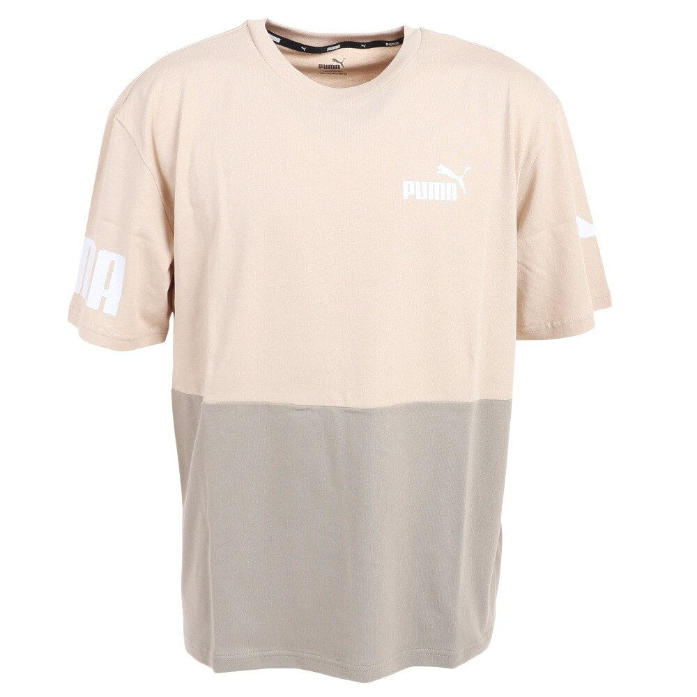 【在庫処分セール】プーマ PUMA メンズ 半袖Tシャツ メンズ POWER カラーブロック 674926 プーマアパレル プーマウェア スポーツウェア トレーニングウェア プーマジャケット パーカー Tシャツ レディース メンズ ブランド ファッション アウトドア