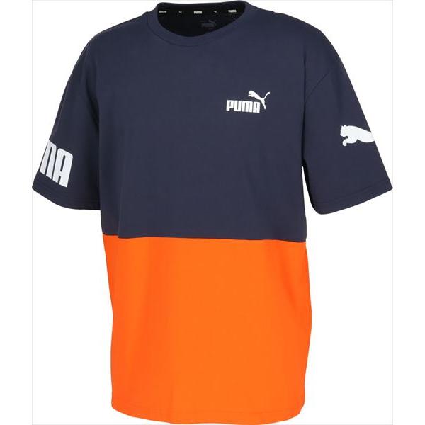 【在庫処分セール】プーマ PUMA メンズ 半袖Tシャツ メンズ POWER カラーブロック 674926 プーマアパレル プーマウェア スポーツウェア トレーニングウェア プーマジャケット パーカー Tシャツ レディース メンズ ブランド ファッション アウトドア