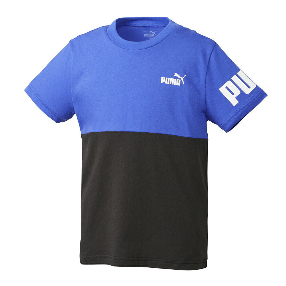 【在庫処分セール】プーマ PUMA キッズ 半袖 Tシャツ キッズ ボーイズ PUMA POWER 675170 プーマアパレル プーマウェア スポーツウェア トレーニングウェア プーマジャケット パーカー Tシャツ レディース メンズ ブランド ファッション アウトドア