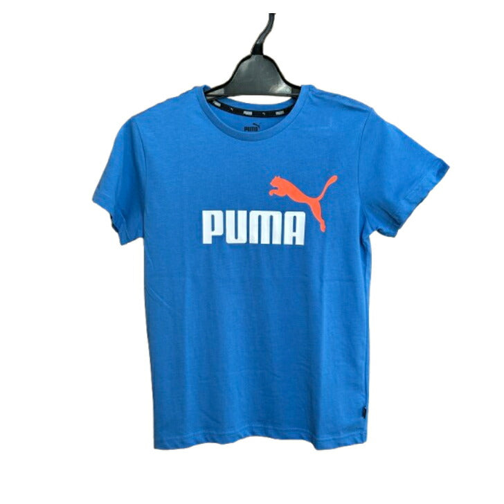 【在庫処分セール】PUMA プーマ ES S+ 2カラー ロゴ Tシャツ 589115 半袖Tシャツ 子ども スポーツウェア 男の子 クルーネック 半袖シャツ トップス 男児