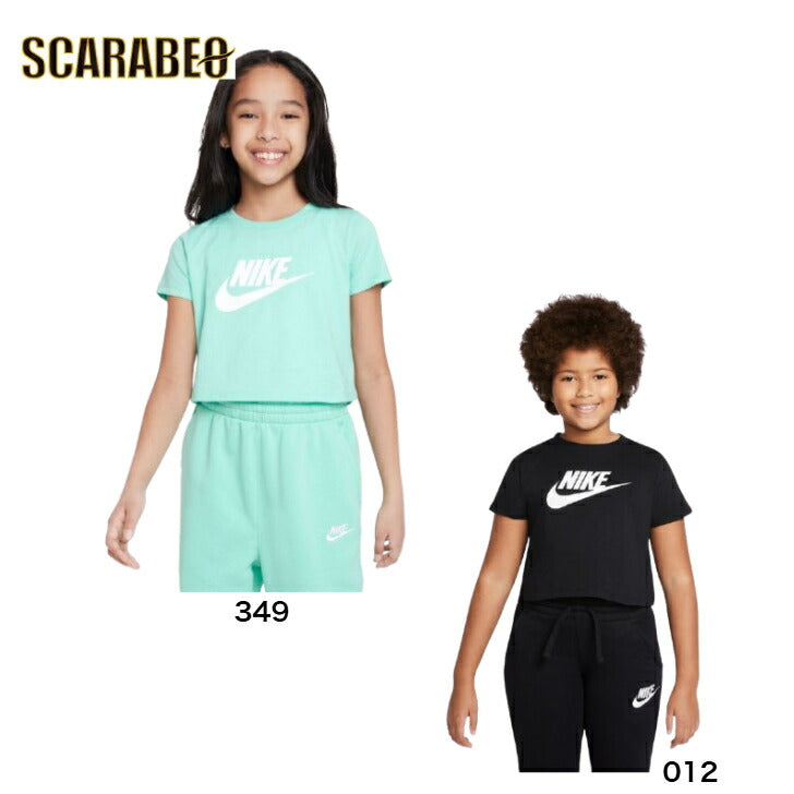 ナイキ NIKE ウェア ガールズ YTH ガールズ NSW フューチュラ S/S クロップ ナイキアパレル ナイキウェア スポーツウェア トレーニングウェア Tシャツ レディース ダンス ブランド ファッション アウトドア 半袖 da6925