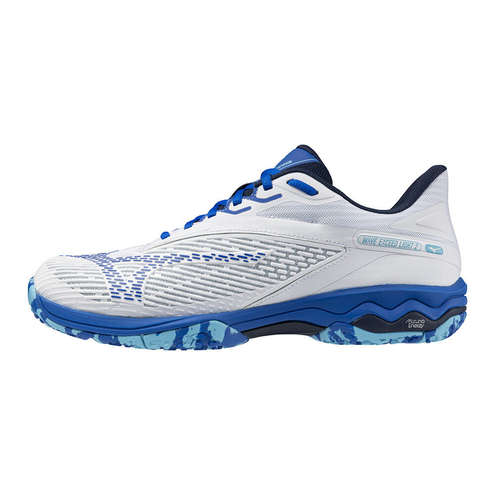 MIZUNO ミズノ ソフトテニスシューズ WAVE EXCEED LIGHT 2 WIDE OC ウエーブ エクシード ライト ワイド クレー・砂入り人工芝コート用 3E 61GB2318 靴 くつ シューズ テニスシューズ テニス用 テニス用シューズ クレー クレーコート 砂入り人工芝 ユニセックス