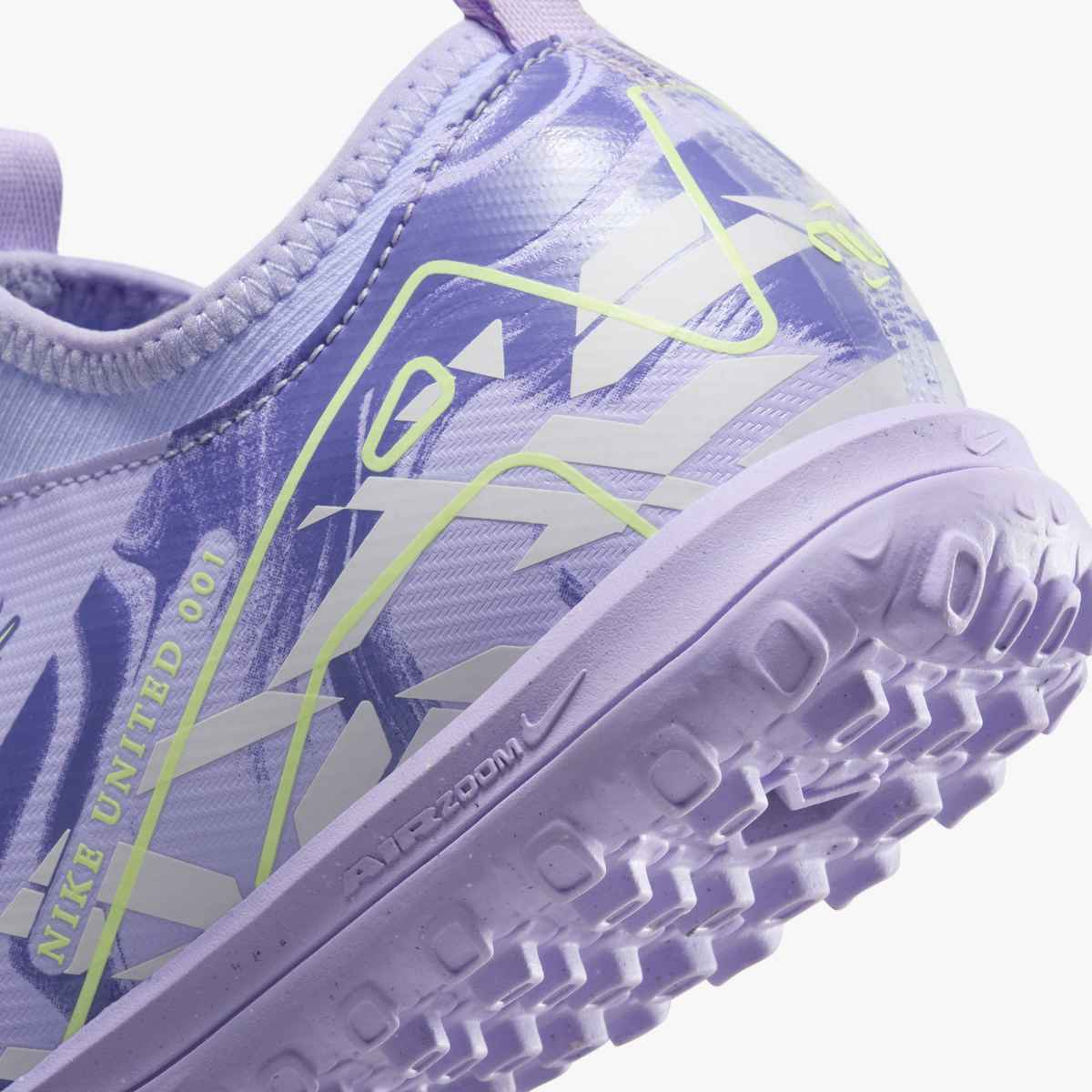 ナイキ NIKE ジュニア ズーム マーキュリアル ヴェイパー 16 アカデミー TF NU1 パープルアゲート×ベアリーボルト hf1589-500 サッカー トレシュー トレーニング キッズ