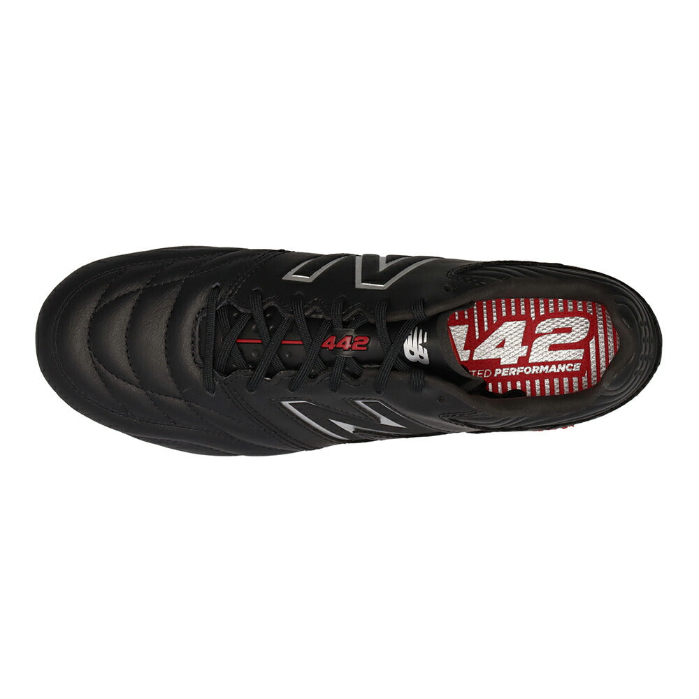 【在庫処分セール】ニューバランス NewBalance 442 V2 PRO HG 2E ブラック ms41hbk22e サッカーシューズ サッカー スパイク シューズ 靴 くつ 中学校 高校 一般 大人 部活 練習 大会