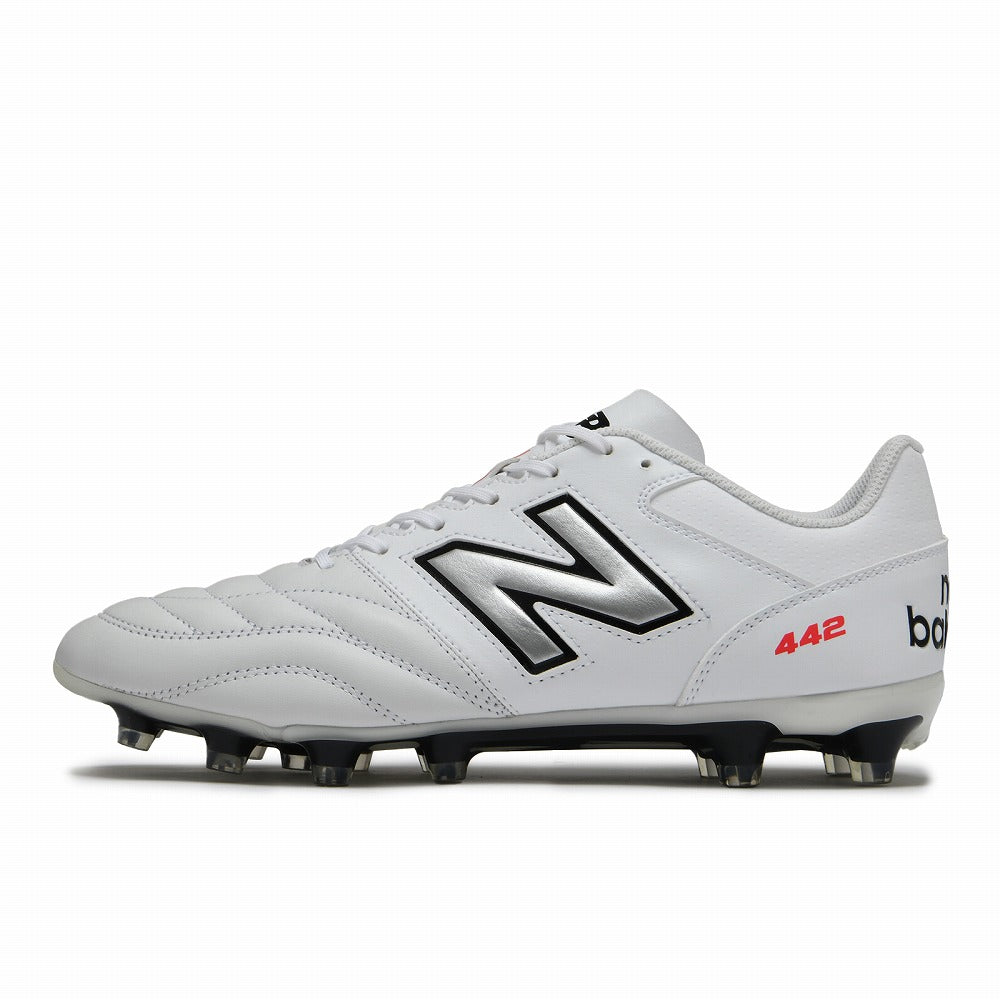 ニューバランス New Balance 442 V2 TEAM HG 2E ホワイト ms42hwt22e サッカーシューズ サッカー スパイク シューズ 靴 くつ 中学校 高校 一般 大人 軽量