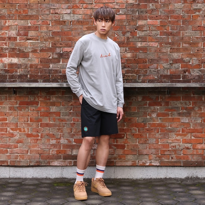 Arch solid color shorts【black/mint】 アーチ バスケ ショーツ アーチ バスケ ショーツ バスケットボール バスパン 男子 ウエア 大人 子供 Tシャツ バスケウエア b124-139