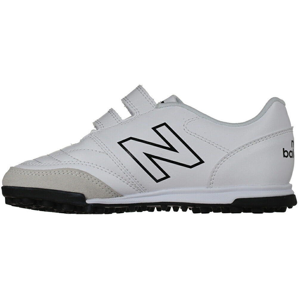 New Balance ニューバランス 442 JR V TF ホワイト JS4VTWT2M ジュニア用 ベルクロ トレーニングシューズ サッカー用 マジックテープ