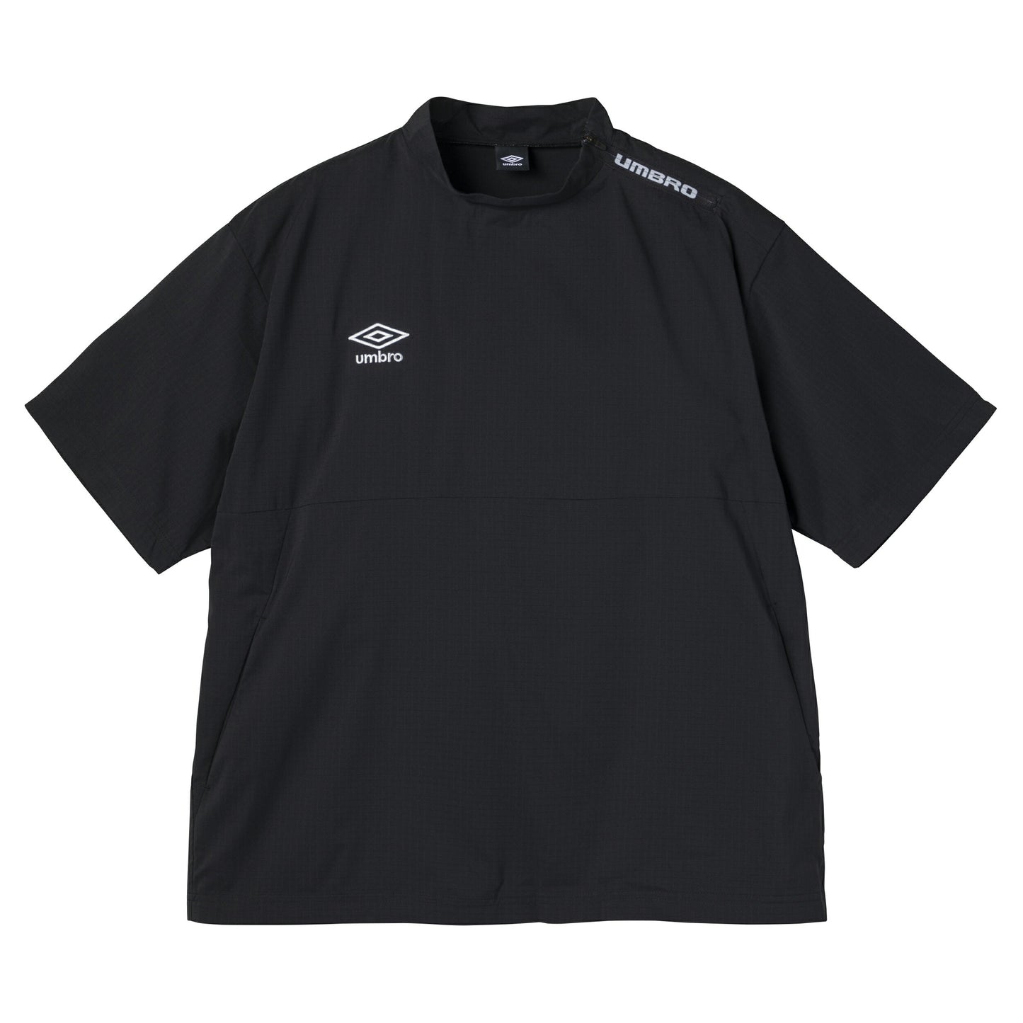 アンブロ THE THIRD by UMBRO 半袖ピステトップ メンズ 撥水 ストレッチ サッカー モックネック レディース メンズ ブランド ファッション アウトドア uf5swb31m