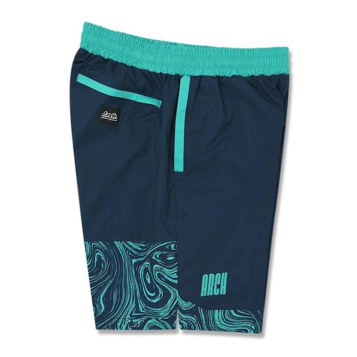 Arch marble section shorts【night navy】 アーチ バスケ ショーツ アーチ バスケ ショーツ バスケットボール バスパン 男子 ウエア 大人 子供 Tシャツ バスケウエア b125-101