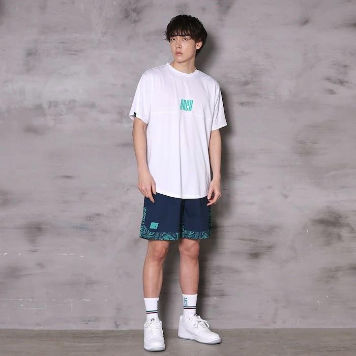 Arch marble section shorts【night navy】 アーチ バスケ ショーツ アーチ バスケ ショーツ バスケットボール バスパン 男子 ウエア 大人 子供 Tシャツ バスケウエア b125-101