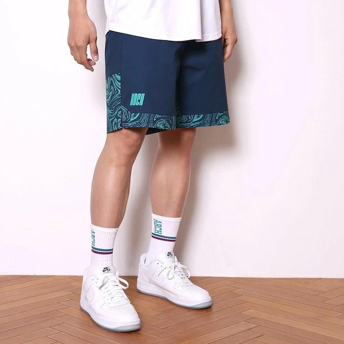 Arch marble section shorts【night navy】 アーチ バスケ ショーツ アーチ バスケ ショーツ バスケットボール バスパン 男子 ウエア 大人 子供 Tシャツ バスケウエア b125-101