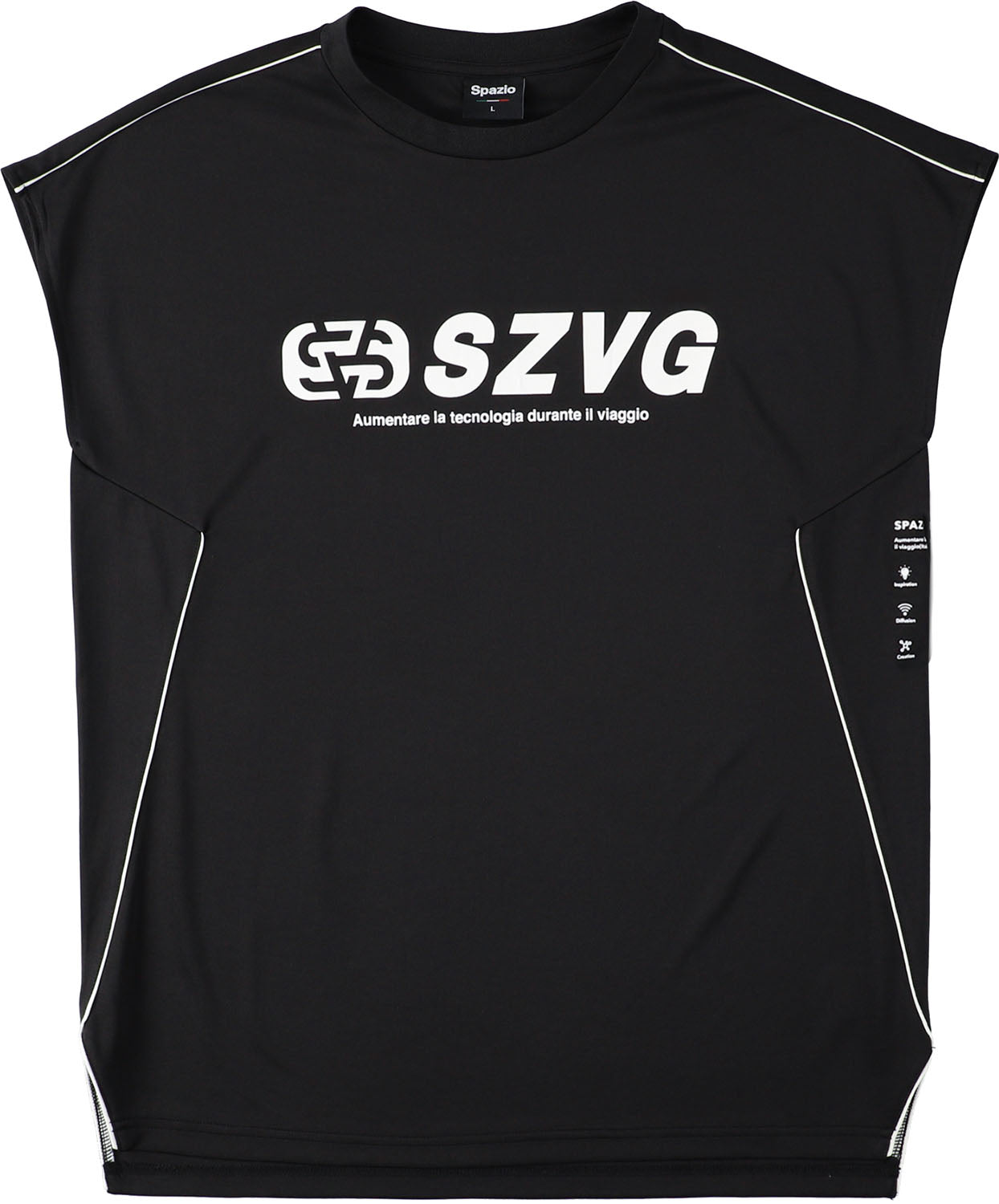 スパッツィオ Spazio VG パイピングカットノースリーブ メンズ ブランド ファッション アウトドア vg0070