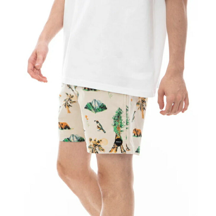 RVCA メンズ ESCAPE ELASTIC PRINT SHORT ウォークパンツ/ショートパンツ 【2024年夏モデル】 be04a629