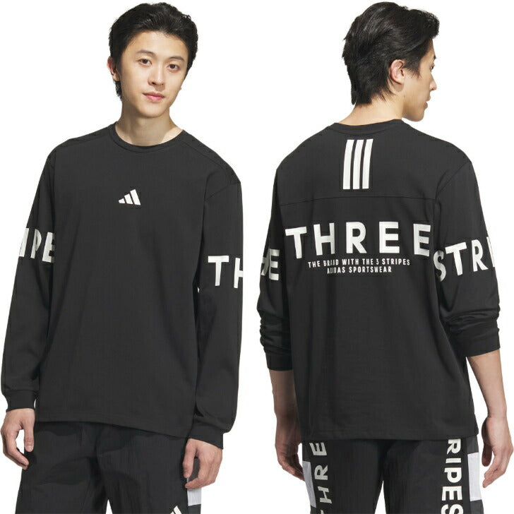 アディダス ワーディング パック ルーズフィット ヘビーシングルジャージー 長袖Tシャツ アディダスアパレル アディダスウェア スポーツウェア トレーニングウェア レディース メンズ ブランド ファッション アウトドア 25ssアディダススポーツウエア kqd24