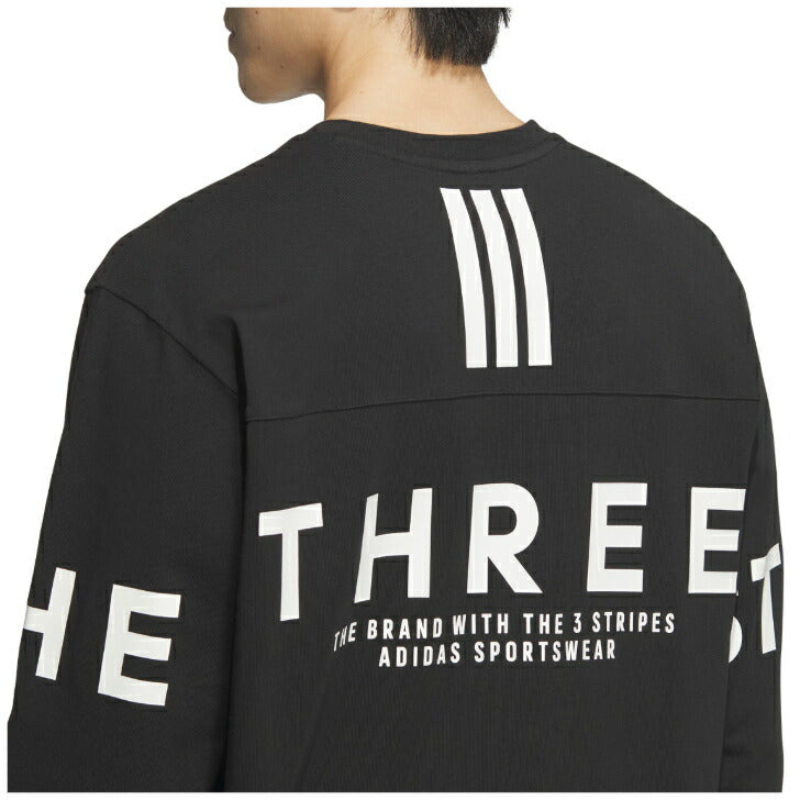 アディダス ワーディング パック ルーズフィット ヘビーシングルジャージー 長袖Tシャツ アディダスアパレル アディダスウェア スポーツウェア トレーニングウェア レディース メンズ ブランド ファッション アウトドア 25ssアディダススポーツウエア kqd24