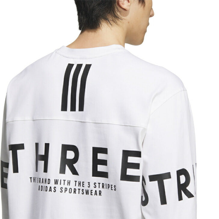アディダス ワーディング パック ルーズフィット ヘビーシングルジャージー 長袖Tシャツ アディダスアパレル アディダスウェア スポーツウェア トレーニングウェア レディース メンズ ブランド ファッション アウトドア 25ssアディダススポーツウエア kqd24