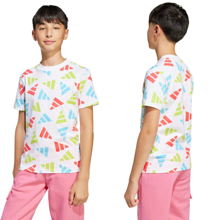 アディダス Tシャツ 半袖 ジュニア シーズナル エッセンシャルズ ロゴ アディダスアパレル アディダスウェア スポーツウェア トレーニングウェア アディダス ブランド ファッション アウトドア 25ssアディダススポーツウエア kqg76