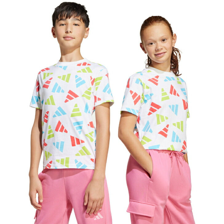 アディダス Tシャツ 半袖 ジュニア シーズナル エッセンシャルズ ロゴ アディダスアパレル アディダスウェア スポーツウェア トレーニングウェア アディダス ブランド ファッション アウトドア 25ssアディダススポーツウエア kqg76