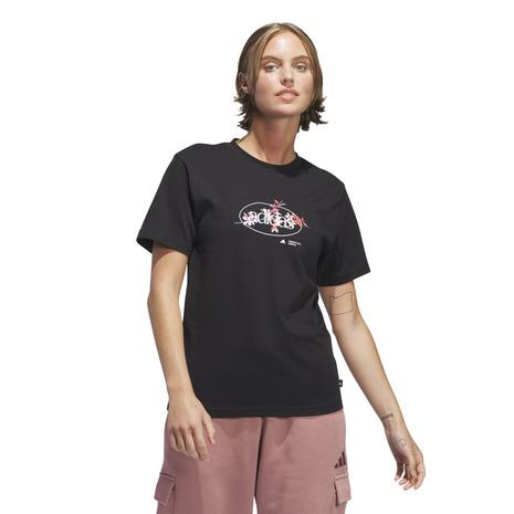 アディダス グラフィック 半袖Tシャツ アディダスアパレル アディダスウェア スポーツウェア トレーニングウェア アディダス Tシャツ レディース メンズ ブランド ファッション アウトドア 25ssアディダススポーツウエア ksj16