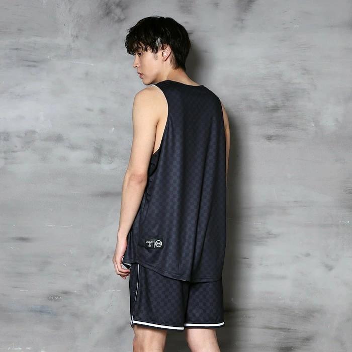 Arch checkered shorts【black】 アーチ バスケ ショーツ アーチ バスケ バスケットボール バスパン 男子 ウエア 大人 子供 Tシャツ バスケウエア b125-104