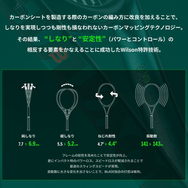 ウイルソン Wilson テニスラケット ブレード 100 V9 BLADE 100 V9 WR151511 wr151511