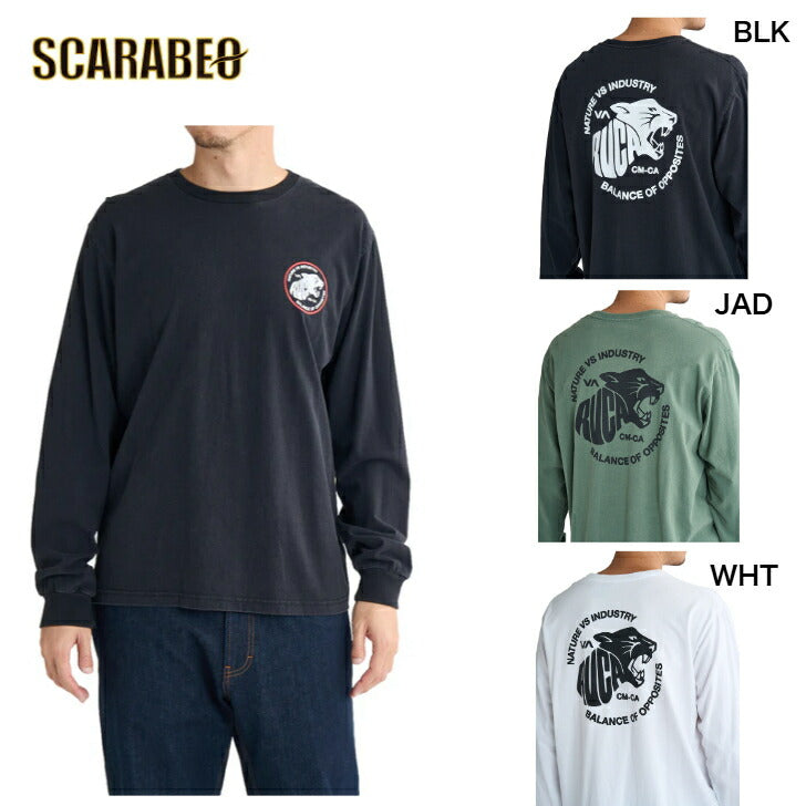 RVCA メンズ TIGER WAVE LS ロンT 【2025年春夏モデル】 夏コーデ 夏服 人気 アウトドア ウェア 夏 ジム ウェア メンズ / レディース / キッズ UVカット 25ssルーカ bf041156