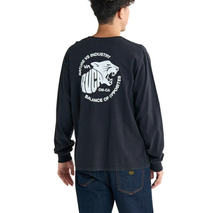 RVCA メンズ TIGER WAVE LS ロンT 【2025年春夏モデル】 夏コーデ 夏服 人気 アウトドア ウェア 夏 ジム ウェア メンズ / レディース / キッズ UVカット 25ssルーカ bf041156