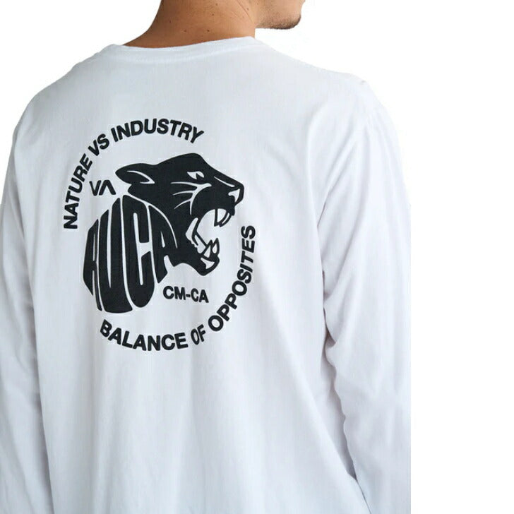 RVCA メンズ TIGER WAVE LS ロンT 【2025年春夏モデル】 夏コーデ 夏服 人気 アウトドア ウェア 夏 ジム ウェア メンズ / レディース / キッズ UVカット 25ssルーカ bf041156