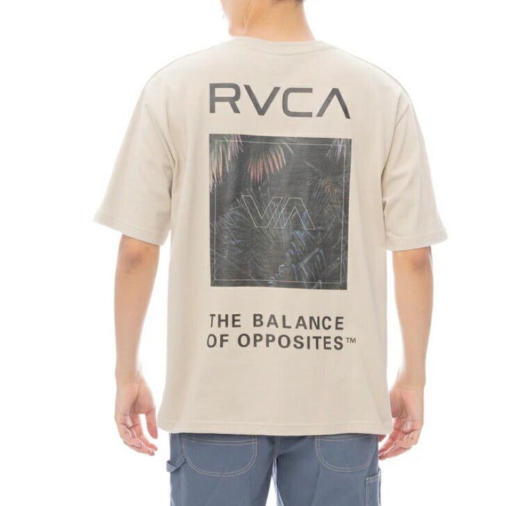 RVCA メンズ PALM BOX SS Tシャツ 【2025年春夏モデル】 夏コーデ 夏服 人気 アウトドア ウェア 夏 ジム ウェア メンズ / レディース / キッズ UVカット 25ssルーカ bf041250